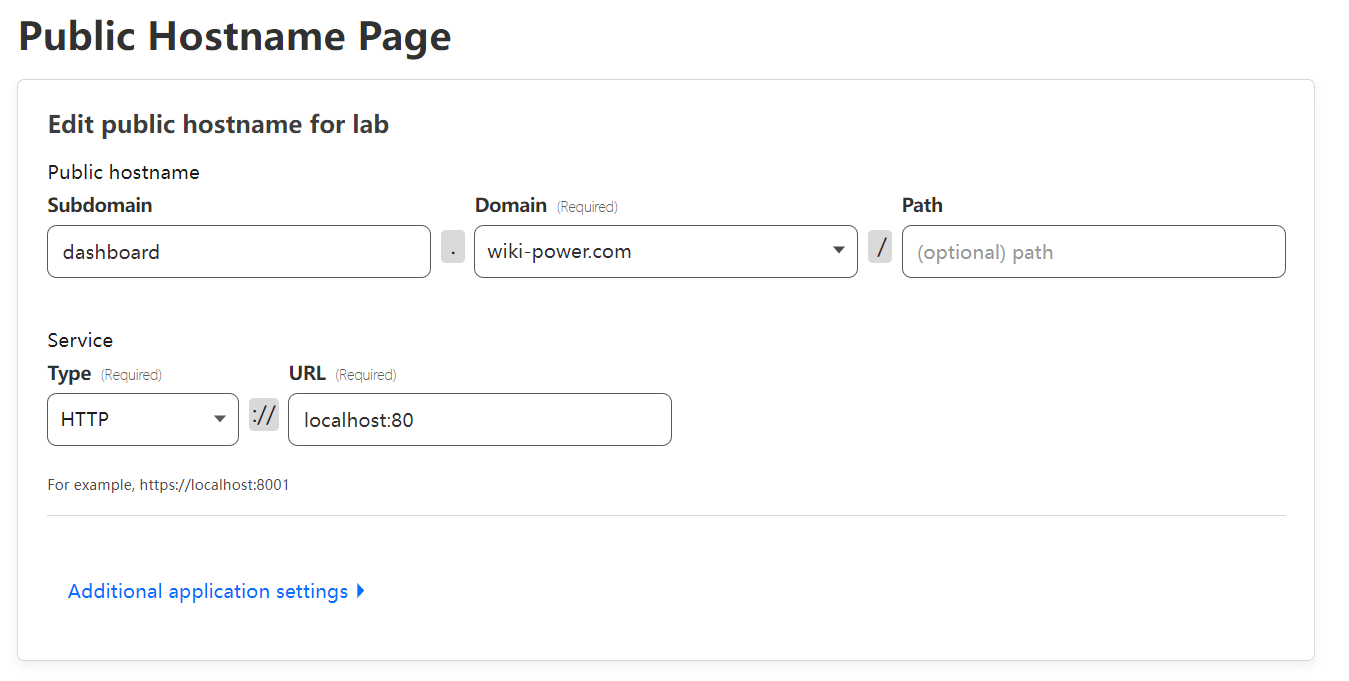 Cloudflare Tunnel Configuration